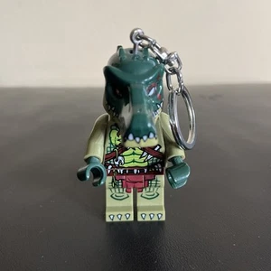 2013 Lego Legends of Chima CRAGGER Crocodile Minifigure Keychain Flashlight - Picture 1 of 6