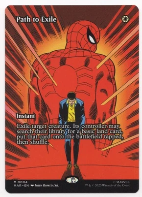 Path to Exile 0004 Borderless Marvel Spider-Man Magic Magic MTG Card - Image 1 of 2