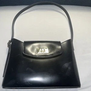 J CREW EDIE SHOULDER BAG BLACK ITALIAN LEATHER NEW WITH TAGS FREE SHIPPING - Picture 1 of 5