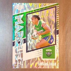 Tarjeta de carpa Elite 2025 NRL Simaima Taufa M06 Raiders - Imagen 1 de 2