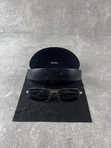 Prada Sunglasses Silver Titanium Frame Made in Japan Rectangular with Case - Picture 1 of 15