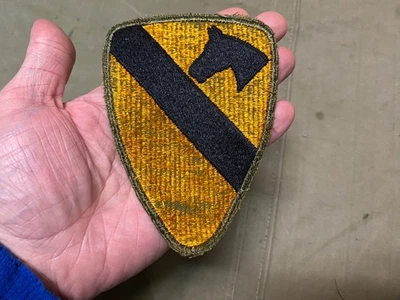 ORIGINAL WWII US ARMY  1ST CAVALRY DIVISION SLEEVE INSIGNIA PATCH- - Image 1 of 2