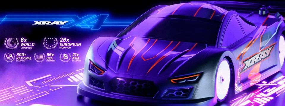 XRAY X4'26 CARBONO - KIT COCHE DE TURISMO ELÉCTRICO 1/10 Foto 1 de 4