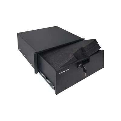 Sound Town 19-inch 4U Locking Rack Drawer, with Protection Foam (STRD-4D) - Image 1 of 4