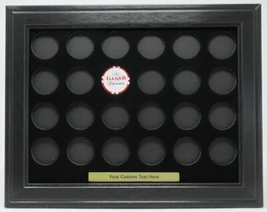 24 CASINO CHIPS (NOT INCLUDED) W/CUSTOM TEXT WALL DISPLAY PICTURE FRAME 12" x 9" - Picture 1 of 4