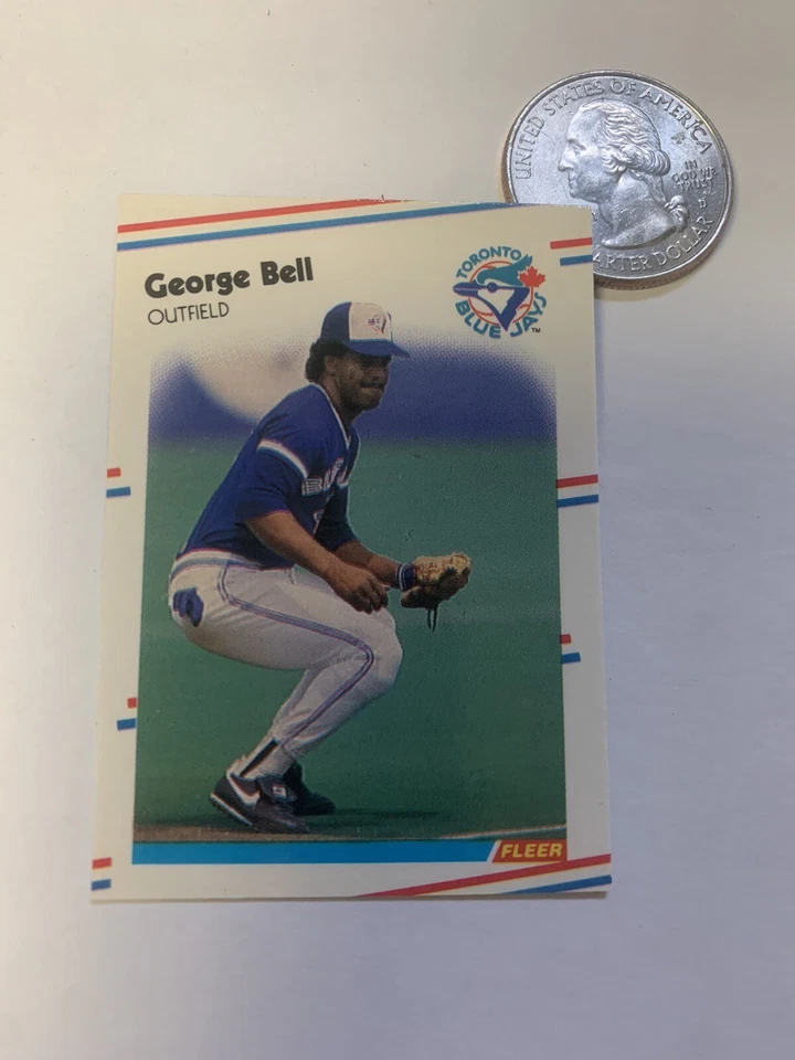 1988 Fleer Mini George Bell Toronto Blue Jays  - Image 1 of 1