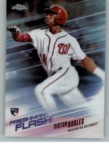 2018 Topps Chrome Freshman Flash Refractors #FF11 Victor Robles (ref 129725) - Picture 1 of 2
