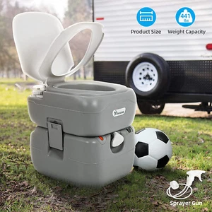 Prese acqua roulotte portatili tipo T 5,8 galloni cassettiera porta-vaso viaggio - Foto 1 di 15