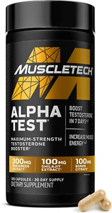Potenciador de testosterona para hombres, Alphatest - T-Boost suplemento para hombres con Tribulus  - Imagen 1 de 12
