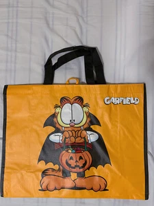 GARFIELD Shopping Bag Tote Licensed Bag AUTUMN XMAS PUMPKIN ORANGE - Picture 1 of 2