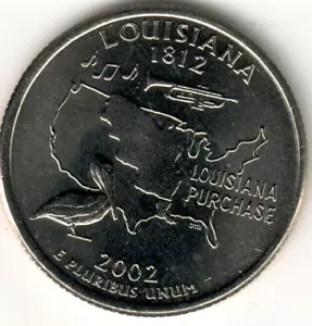 USA - 2002D - Washington ¼ Dollar - Louisiana - Uncirculated - #11003 - Picture 1 of 2