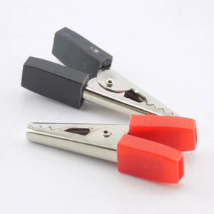5/10pcs 35mm 50mm Crocodile Car Alligator Clip Battery Terminal Test Lead Clamp - Picture 1 of 11