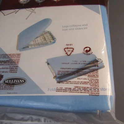 Sullivans Blue Go Board Portable Folding Ironing Board NEW 12" Wide 32" Long - Image 1 of 4