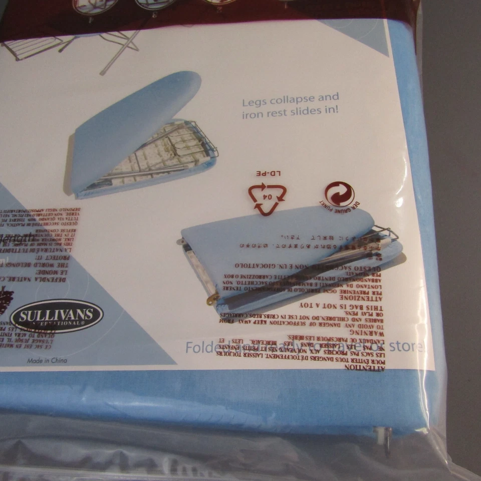 Sullivans Go Portable Ironing Board Blue