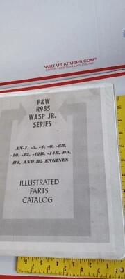 CATÁLOGO DE PIEZAS RADIALES PRATT WHITNEY R985 CASTOR EE. UU. BEECHCRAFT FLOTADOR ARBUSTO Foto 1 de 4