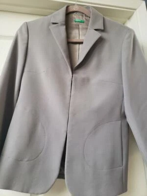 United Colors of Benetton gray Blazer Size 40 - Image 1 of 3