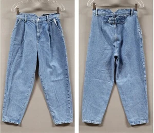 Asos Jeans Donna Petite Tg 26 Fibbia Alta Schiena Slouchy Curvo Baggy Barrel - Foto 1 di 12