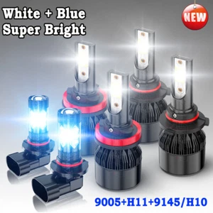 For Lincoln Aviator 2003-2005 6x Combo LED Headlight Hi/Lo Beam + Fog Light Bulb - Picture 1 of 21