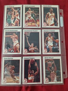1991 NBA Hoops Basketball Set Atlanta Hawks Lot (15Cards ) - Picture 1 of 8