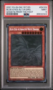 2021 GFTP-EN129 1st Ed. Blue-Eyes Alt White Dragon Ghosts From The Past PSA 9 - Bild 1 von 2