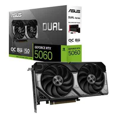 ASUS Dual -RTX5060-O8G NVIDIA GeForce RTX 5060 8 GB GDDR7 - Immagine 1 di 4