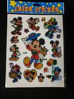Vintage Disney Mickey & Minnie Mouse Metallic Laser Stickers New old Stock