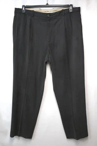 TOMMY BAHAMA Men's 40 x 30 (Actual 42 x 31) Gray Pleated Front Silk Blend Pants - Picture 1 of 11