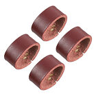 4 pièces gardiens de boucle de ceinture en cuir 6,5 cm ceinture sangle boucle (marron)