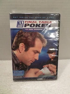 Final Table Poker with Phil Gordon DVD (2 viewing modes Advanced/Beginner) NEW - Imagen 1 de 2