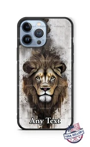 Funda de teléfono personalizada Mystical Lion acuarela Splatter Art para iPhone Samsung - Imagen 1 de 11