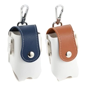 Golf Ball Protection Bag PU Leather Lightweight Golf Gift Outdoor Travel 2 Color - Picture 1 of 14