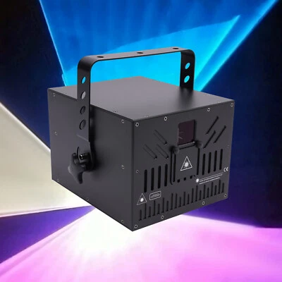 10W RGB DMX Full Color ILDA Laser Light DJ Stage KTV Club Party 30KPPS Aluminium - Image 1 of 4
