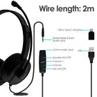 Usb Headsets With Microphone Noise Cancelling Headphone With 3.5mm/usb Chzlb