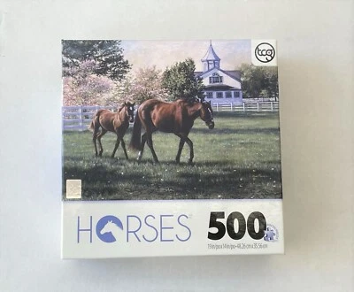 Rompecabezas Colección Caballos 500 piezas Primavera en KY TCG Sure-Lox 19x14 en Nuevo Foto 1 de 4