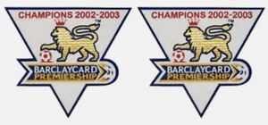 Paar 2002-2003 Champions Premier League Patch Spielergröße Bügelbild Hitze Presse - Bild 1 von 3