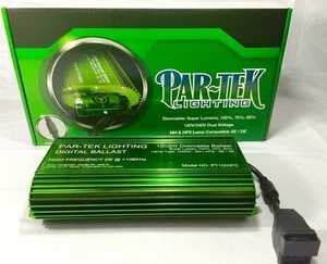 PAR-TEK LIGHTING 1000w Digital Ballast 120V/240V MH/HPS Lamps SAVE W/ BAY HYDRO - Picture 1 of 11