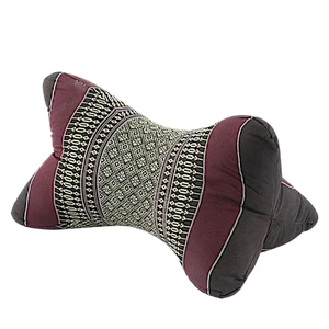 Bone Shape Neck Pillow Traditional Thai Handmade Kapok Filled Soft Supportive - Picture 1 of 23
