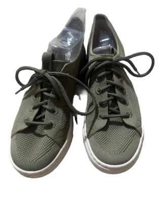 Hush Puppies Good Sneaker Mens Casual Fashion Knit Trainers Olive Size 8.5 - Image 1 of 4