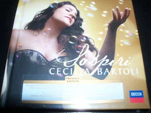 Cecilia Bartoni Sospiri Prestige Edition Deluxe Hard Bound Book Cover 2 CD - NEW - Picture 1 of 2