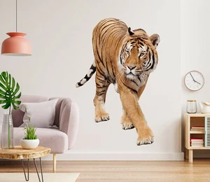 3D Tiger G562 Animal Wallpaper Mural Poster Wall Stickers Decal Honey - Picture 1 of 6