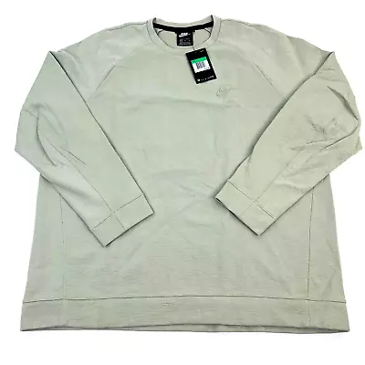 Nike Sudadera Hombres Talla XL Aire Deporte Tostado Pesado Polar Cuello Redondo AR3163-334 Nueva Foto 1 de 4