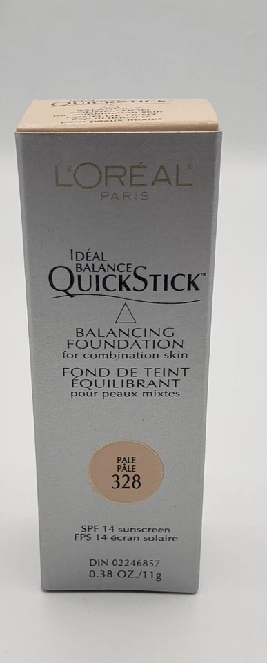 NEW L'Oréal Ideal Balance QuickStick Balancing SPF 14 Foundation- 328 PALE - Image 1 of 1