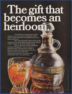 Vintage 1967 CANADA DRY Bourbon Whiskey Liquor Alcohol Ephemera 60's Print Ad - Picture 1 of 1