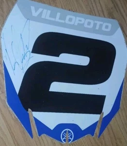 New Ryan Villopoto Signed SMX Monster Energy AMA Supercross Number Plate Decal - Picture 1 of 1