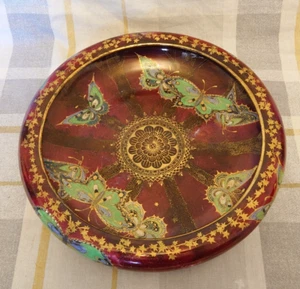 Vintage Devon Sylvan Lustrine Fielding's China Console Bowl - Imagen 1 de 7