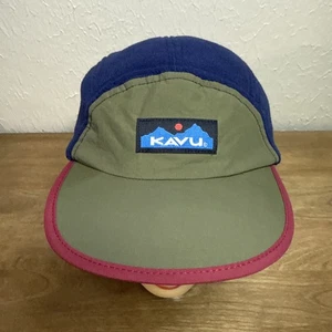 KAVU Klamath Hat Fleece Crown Nylon Front Bill Hiking Outdoor Adjustable Cap - Picture 1 of 13