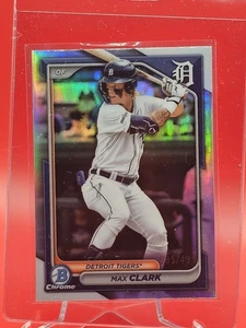 2024 Bowman Chrome Max Clark  Refractor #d/499 BCP-128 Detroit Tigers - Picture 1 of 2