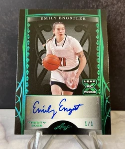 Emily Engstler Rookie Auto (1/1) 2022-23 Leaf Trinity Black - Picture 1 of 2