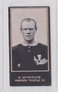 1/150 card FOOTBALLERS (Titled Dark Blue) F & J Smith 1912 Cat £18 #65 McKenzie - Picture 1 of 2