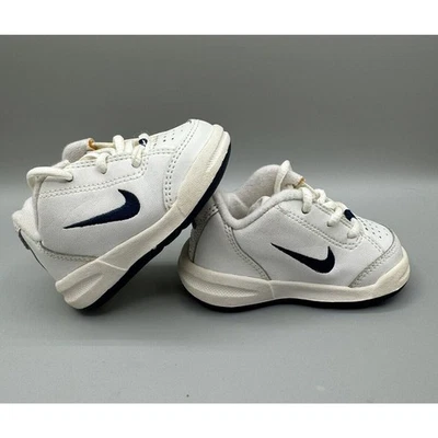 Nike Air Nike Play Tenis Niño Pequeño Talla 2.5 C Blanco Azul Marino Foto 1 de 4